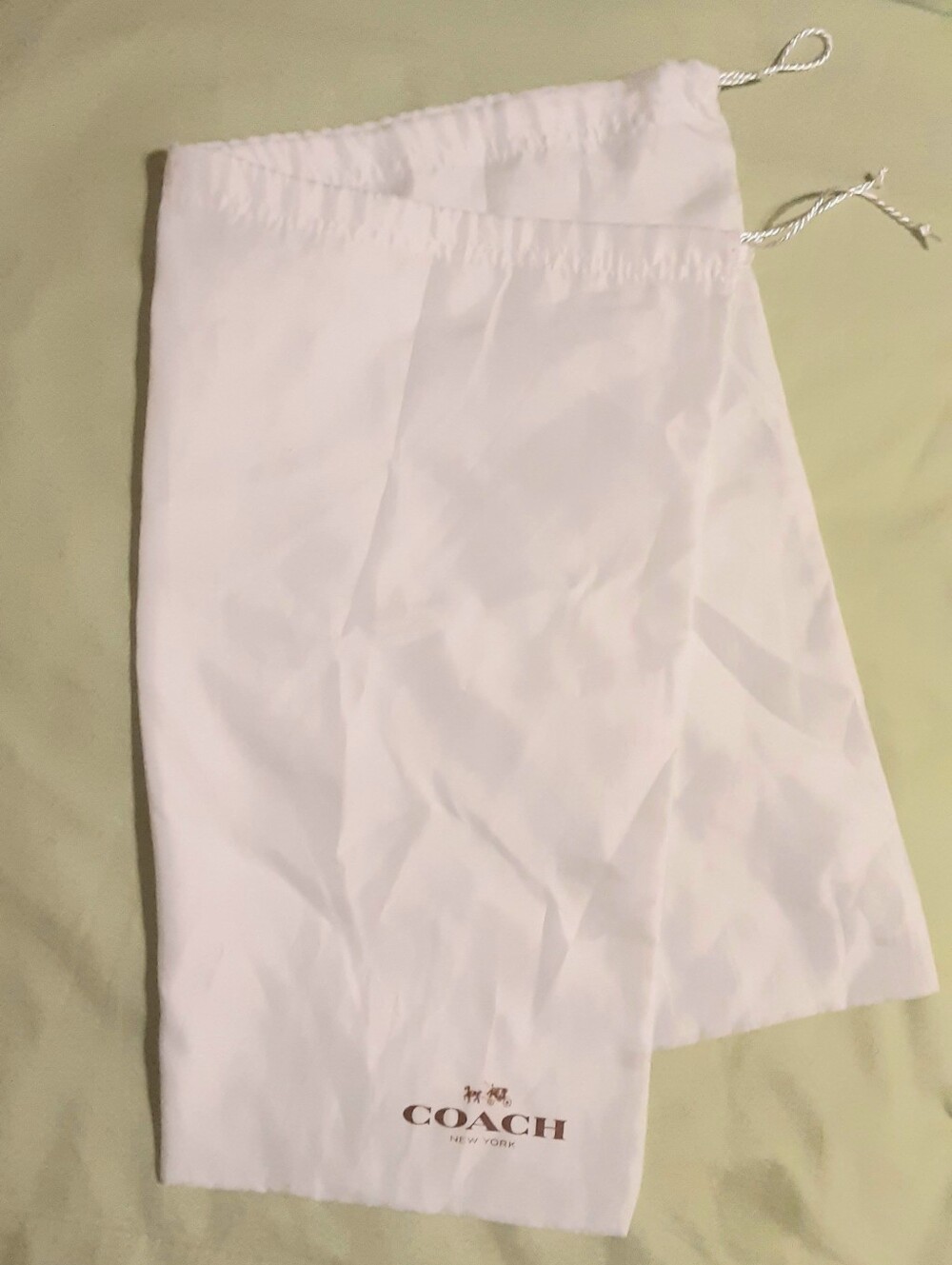 COACH shoe dust Bag Large Flawless LISTED 6/12